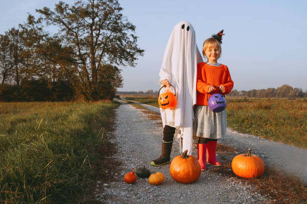 istock Treat or trick! Halloween Kids Holidays Concept. 1663320965