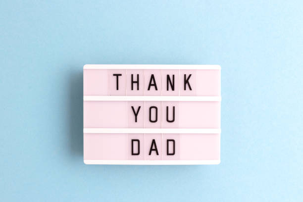 istock Lightbox with quote Thank you dad. 1663351400