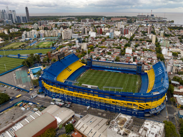 Aerial Photo At Sunset Boca Juniors Stadium Football Stadium From Argentina  The Bombonera Stock Photo - Download Image Now - iStock