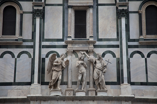 Parma -  The fresco Twelve old Jesus in the Temple in Duomo by Lattanzio Gambara (1567 - 1573).