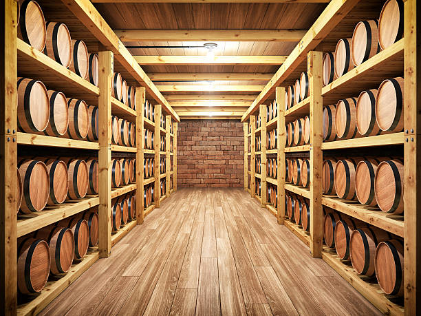 whisky/bodega de vinos - concepts wine wood alcohol fotografías e imágenes de stock