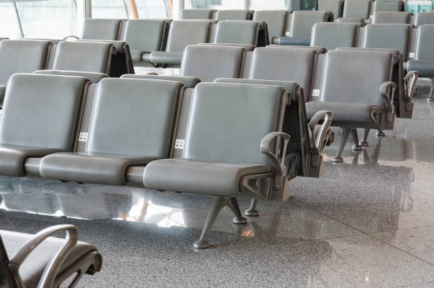 istock Armchairs in the waiting hall 1663475642