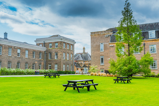 Garden yard in University of Leicester