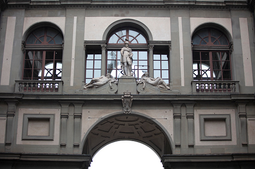 Famous Uffizi gallery in Florence, Italy
