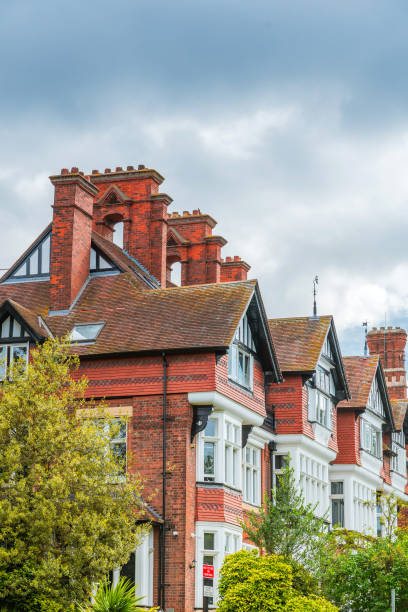 istock Red bricks houses , english architecture 1663500310