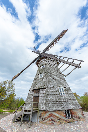 The Dutch windmill in Benz on the island of Usedom, Mecklenburg-Western Pomerania, Germany