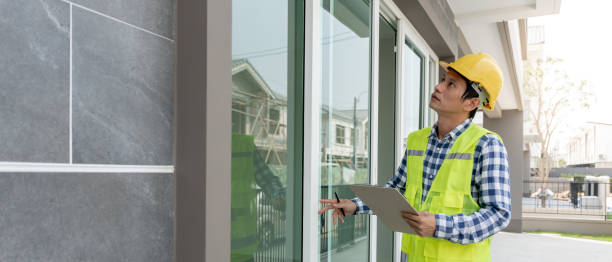 istock inspector or engineer is inspecting construction and quality assurance new house using a checklist. Engineers or architects or contactor work to build the house before handing it over to the homeowner 1663528599