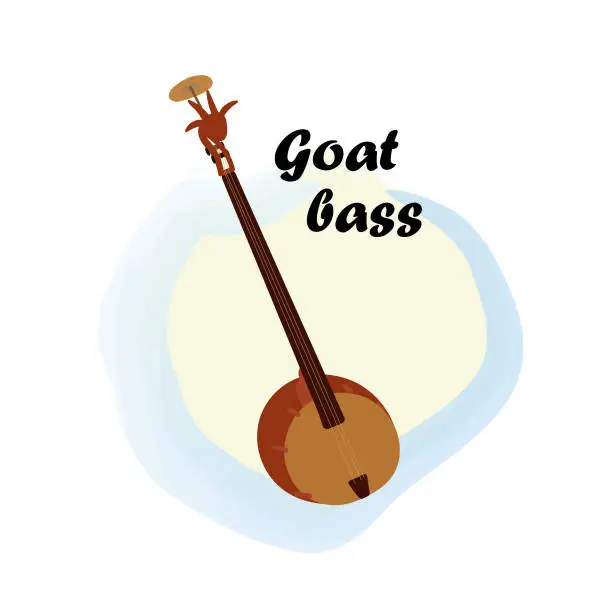 Vector illustration of Goat bass
