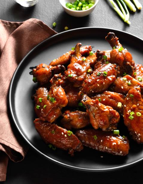 istock Sweet and spicy chicken wings 1663589396