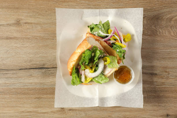 Italian green sandwich with fried cheese