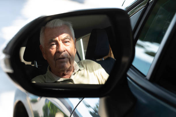 istock Senior Man  in Car 1663683834