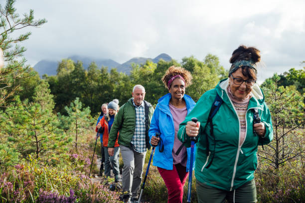 istock Senior Friends Hiking in Unity 1663697546