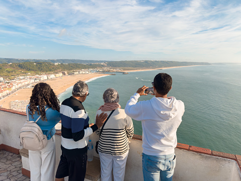 Beach in Nazaré, Leiria, Portugal