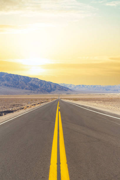 istock An empty road running straight through Death Valley 1663735615
