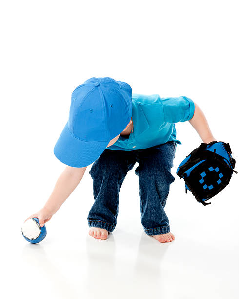 istock Real People: Caucasian Little Boy Playing Baseball 166374208