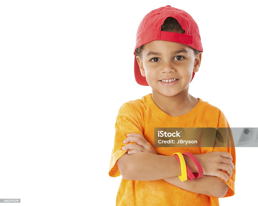 Real Personen: Gemischtes kleine Junge Baseball Cap Kopf und Schultern - Lizenzfrei Kind Stock-Foto