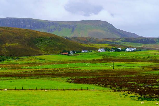 View of countryside landscape, in the Isle of Skye, Inner Hebrides, Scotland, UK