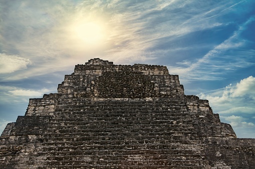 Maya Civilization Pyramid Ruins