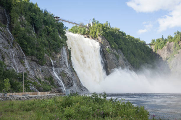 istock Beautiful view of Montmorency Waterfall 1663764289