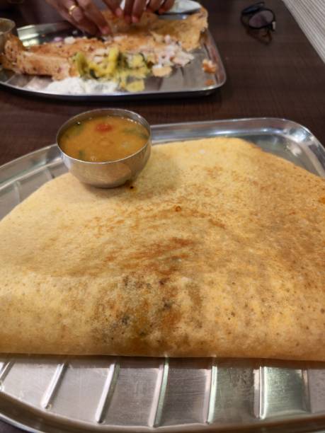 istock Masala Doas with Sambhar in a plate 1663766445