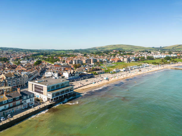 istock Swanage Beach and town in Dorset 1663778555