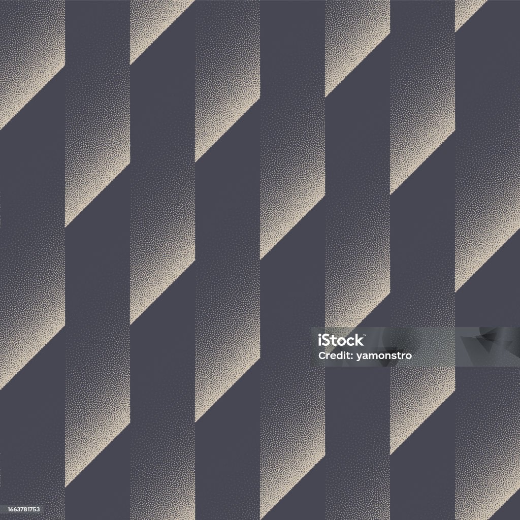 Falling Slanted Stripes Seamless Pattern Vector Dotwork Abstract ...