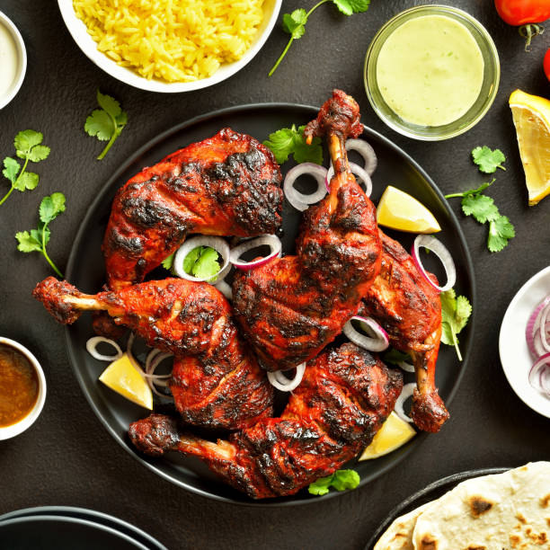 istock Indian style tandoori chicken 1663791082