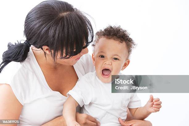 Real People Black African American Mother Talking To Toddler Boy Stock Photo - Download Image Now