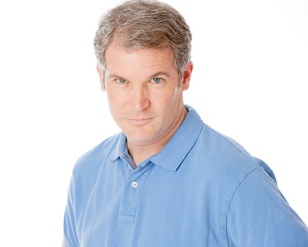 istock Real People: Assertive Adult Caucasian Man Head Shoulders 166382542