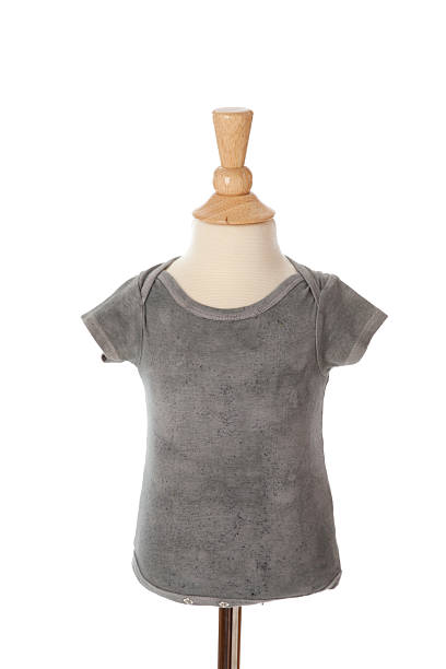 istock Blank T-Shirt Neutral Gray Tie Dye for Baby 166383861