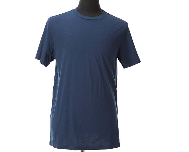 istock Blank T-Shirt Dark Blue 166385004