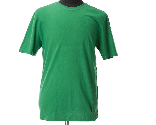 istock Blank T-Shirt Bright Emerald Green 166385030
