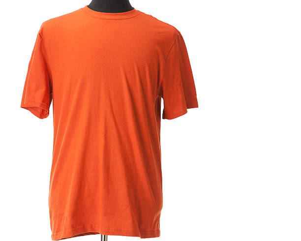 istock Blank T-Shirt Bright Orange 166385053