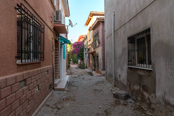 istock Historical houses in Ayvalik streets 1663854362
