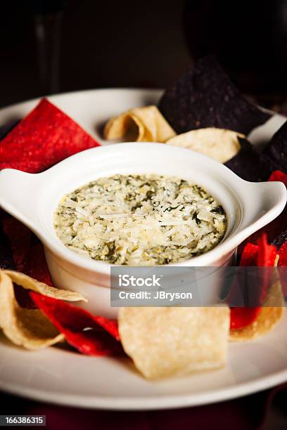 Food And Drink Cheesy Spinach Artichoke Dip Stock Photo - Download Image Now - Artichoke, Dipping Sauce, Appetizer