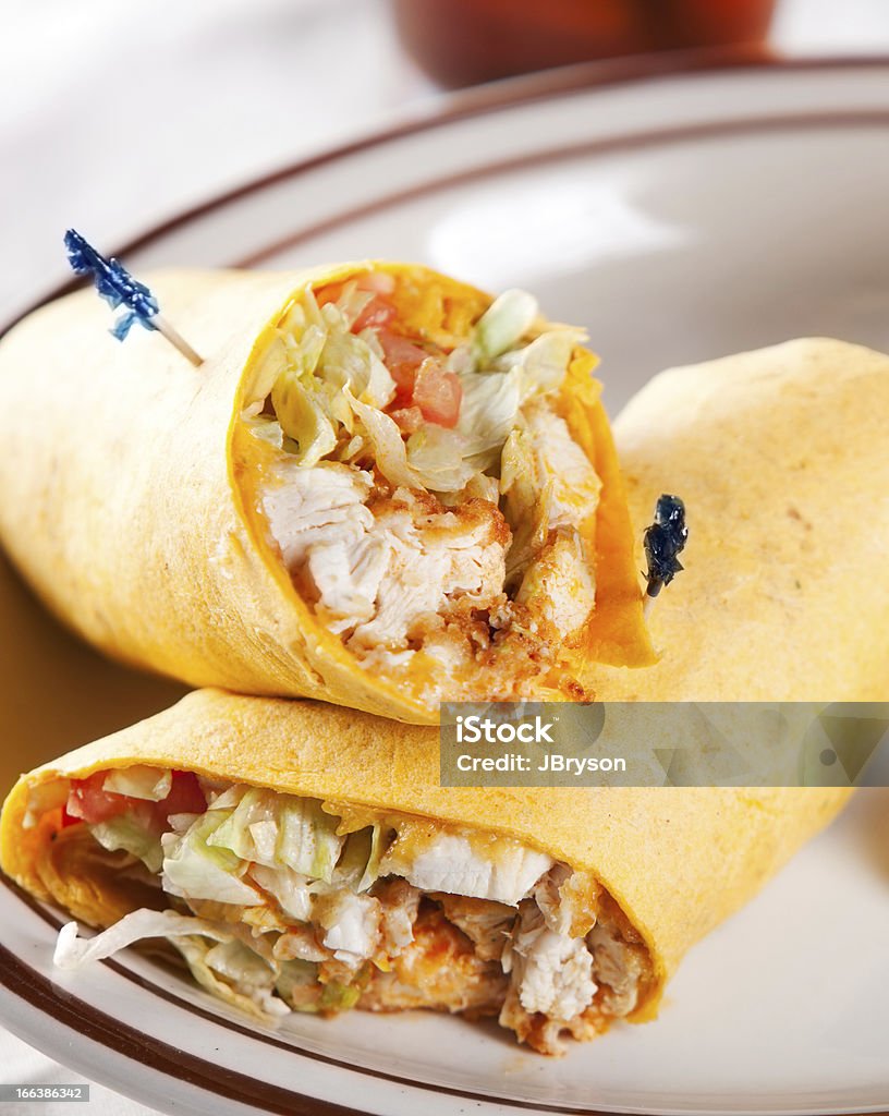 Alimentos y bebidas: Pollo sándwich tipo Wrap - Foto de stock de Alimento libre de derechos