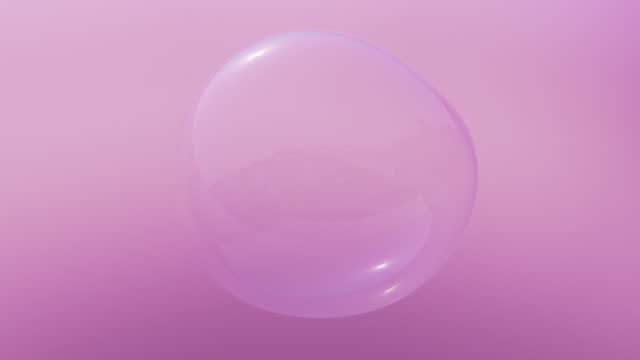 Abstract bubble on pink background - Looping