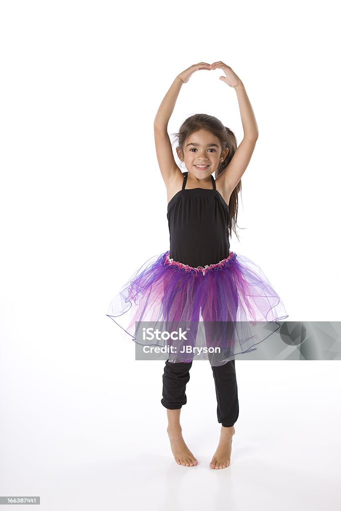 Chica hispana baile Ballet - Foto de stock de Niño libre de derechos