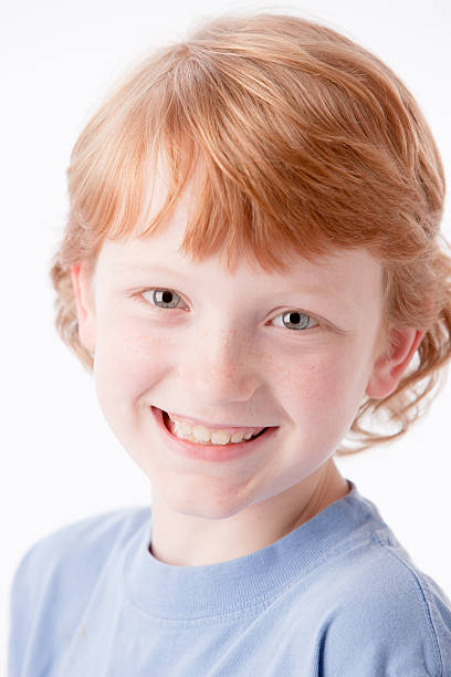 istock Real People: Caucasian Smiling Little Boy Head Shoulders 166387517