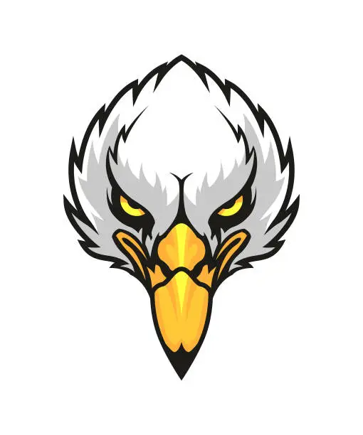 Vector illustration of Eagle head character mascot