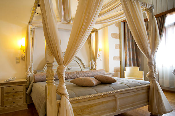 istock Luxury and classic hotel bedroom 166399960