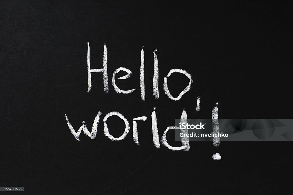 Hello world! - 로열티 프리 0명 스톡 사진