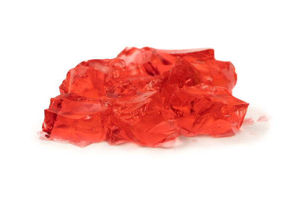 istock Sweet fruit jelly dessert isolated on a white background. 1664022673