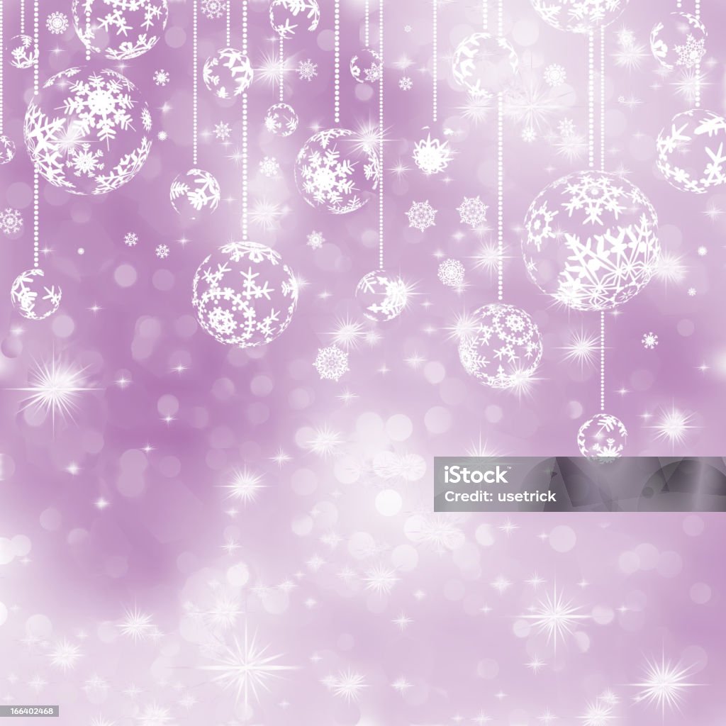 Elegante fondo de Navidad púrpura.  EPS 8 - arte vectorial de Adorno de navidad libre de derechos