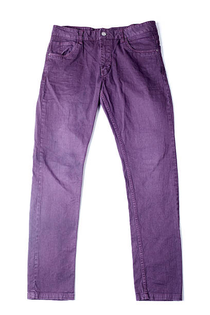 istock purple slim male jeans isolated on white background 166404350