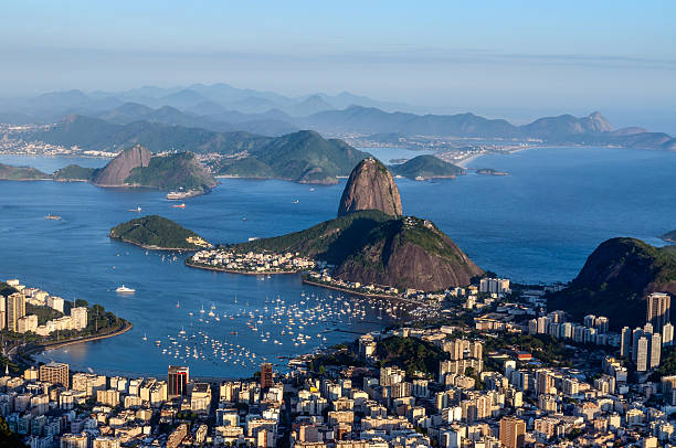 istock Sugarloaf, Botafogo Beach and Guanabara bay at sunset 166404569