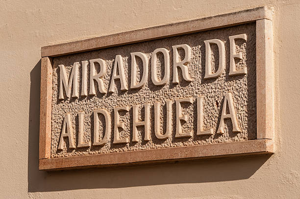 istock Sign for Mirador De Aldehuela 166405270