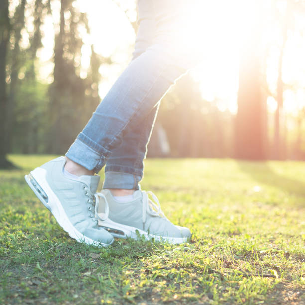istock Stepping in shoes good for running 1664065882