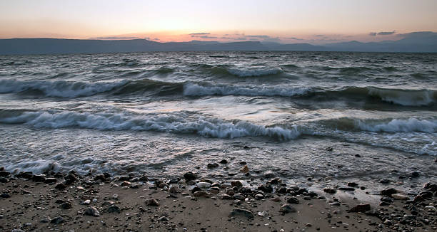 Evening storm on the Sea of â