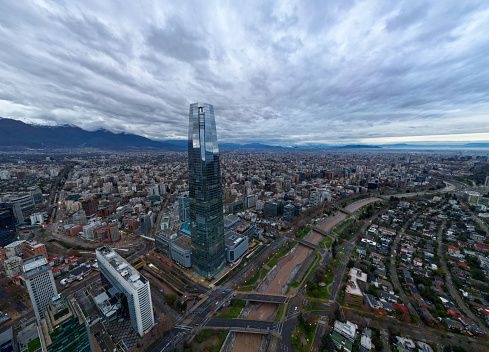 Santiago Chile Skyline Costanera